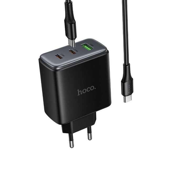 Hoco C160A Upgrade PD65W(2C1A) charger set(C to C)(EU)