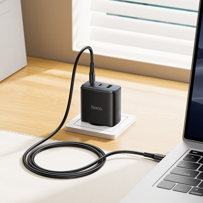 Hoco C160A Upgrade PD65W(2C1A) charger set(C to C)(EU)