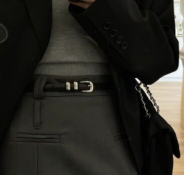BELT THIN BLACK