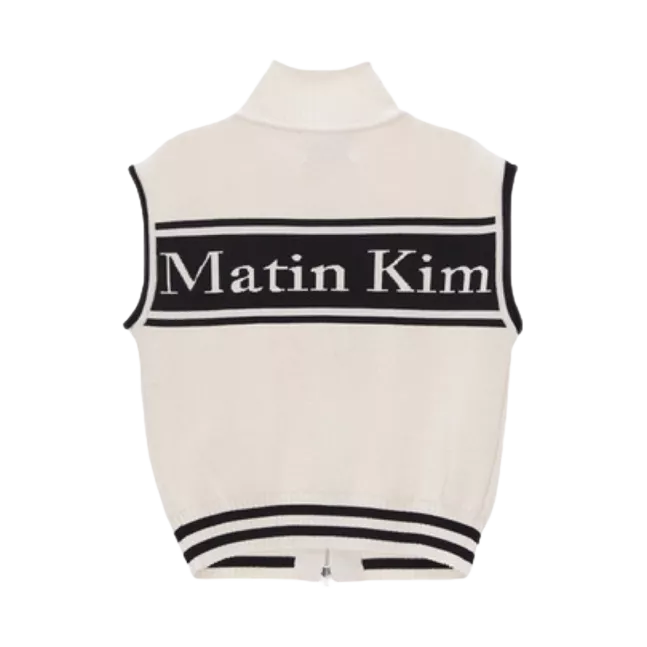 SPELL POINT STRIPE KNIT VEST