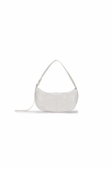 HALF SHIRRING RIBBON ROUND BAG