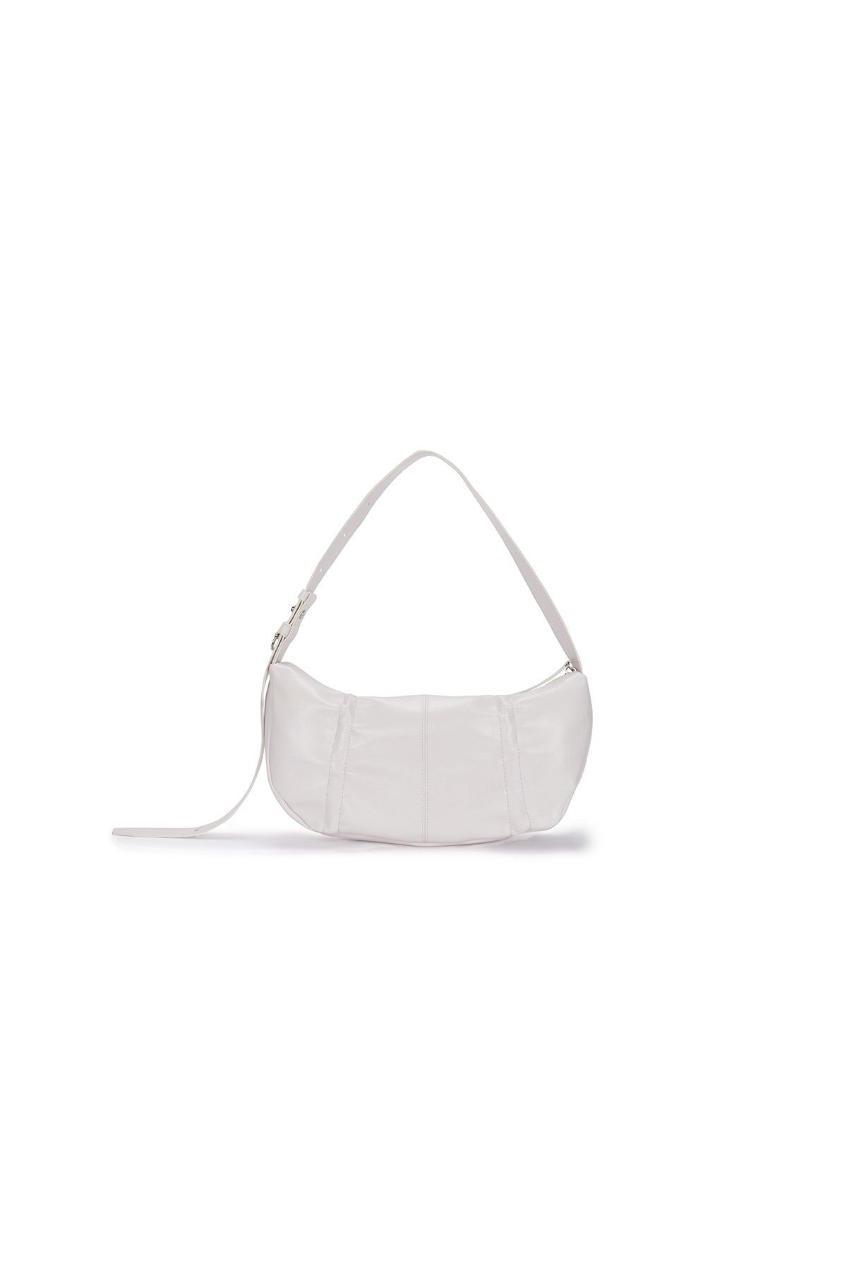 HALF SHIRRING RIBBON ROUND BAG