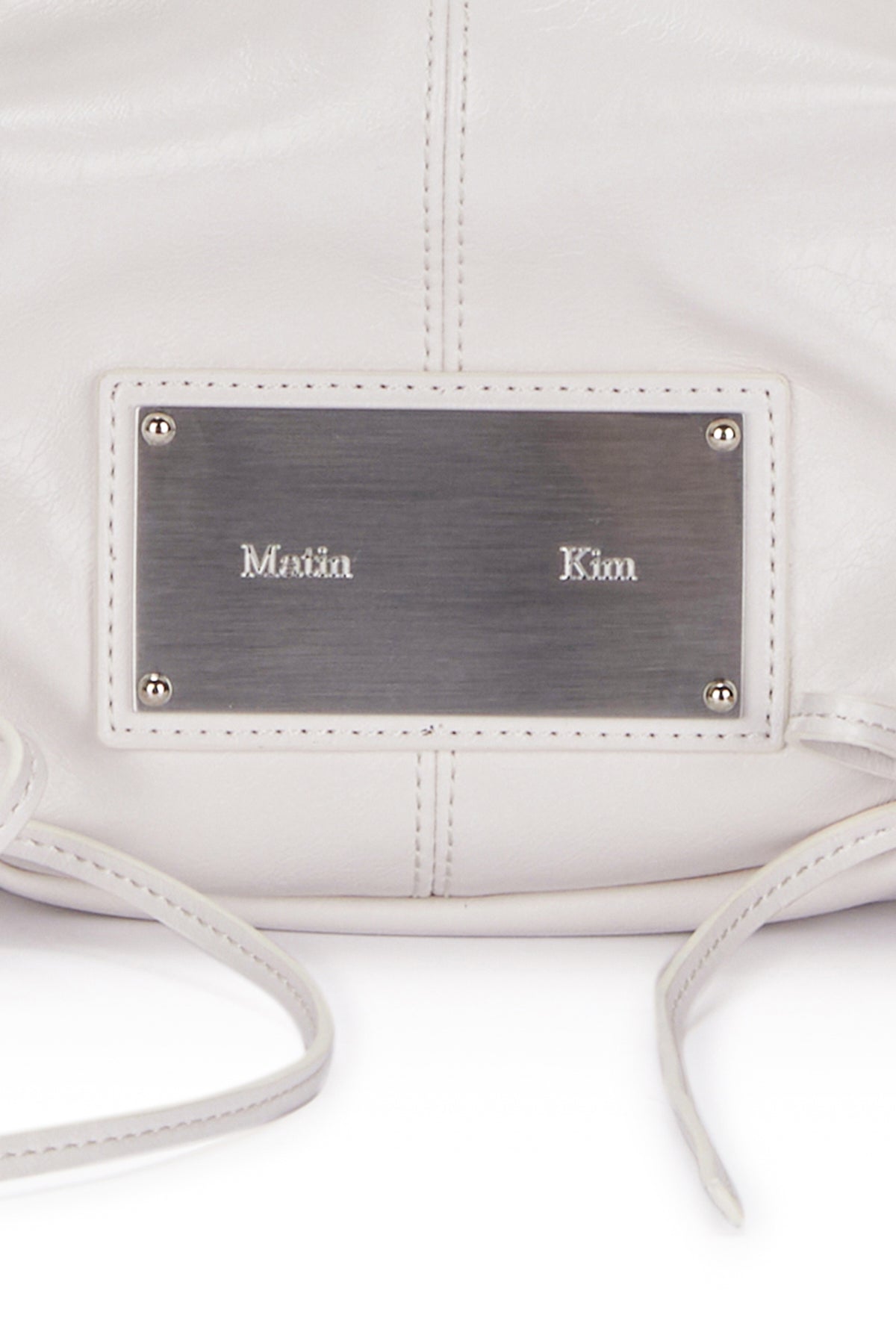 HALF SHIRRING RIBBON ROUND BAG