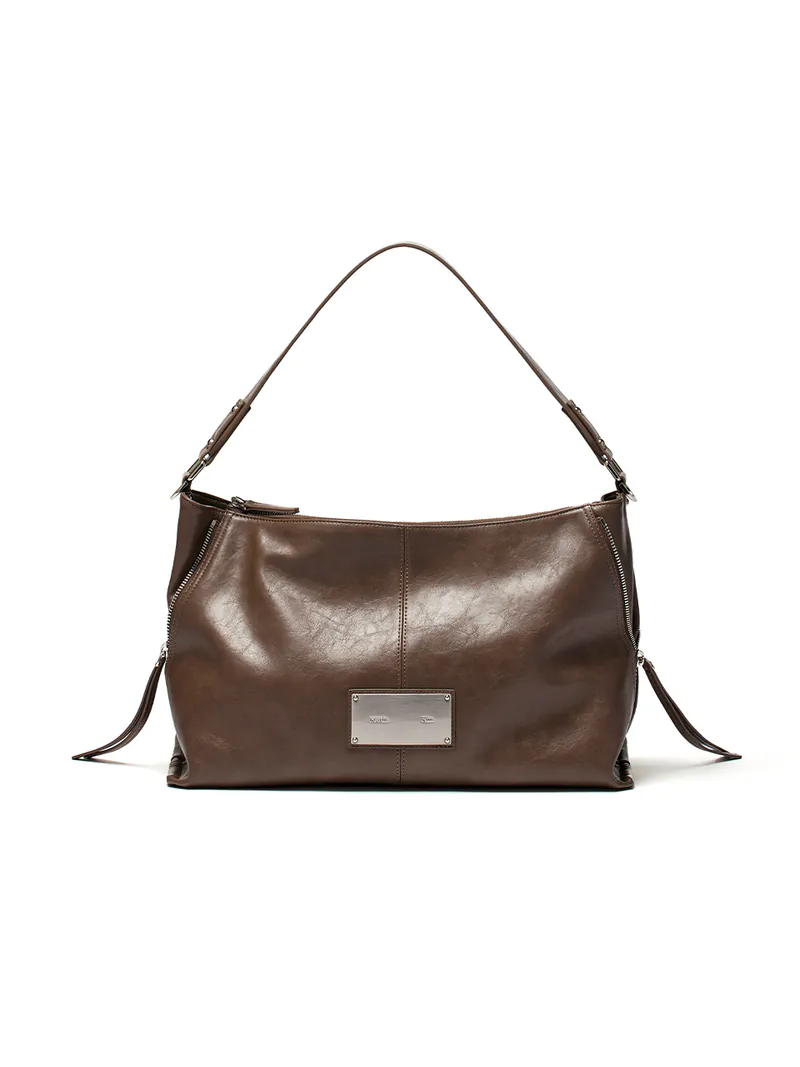 SIDE ZIPPER SHOULDER BAG