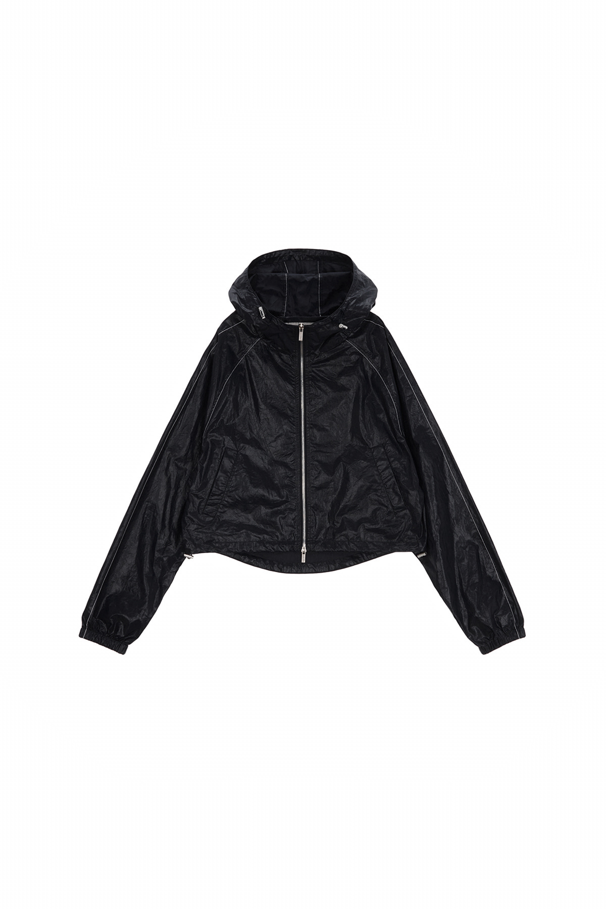 MATIN CROP HOODY COATING JUMPER