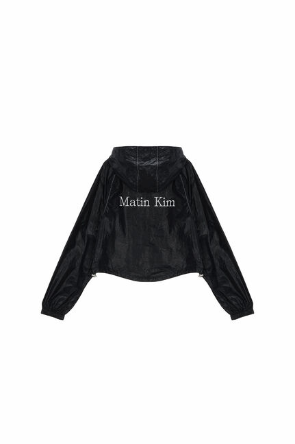 MATIN CROP HOODY COATING JUMPER