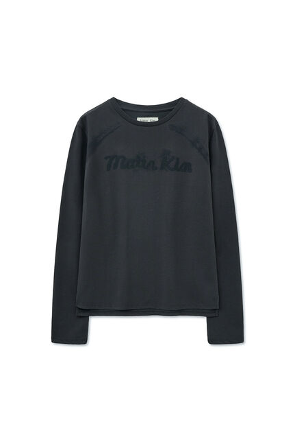LETTERING GRAPHIC LONG SLEEVE TOP FOR WOMEN