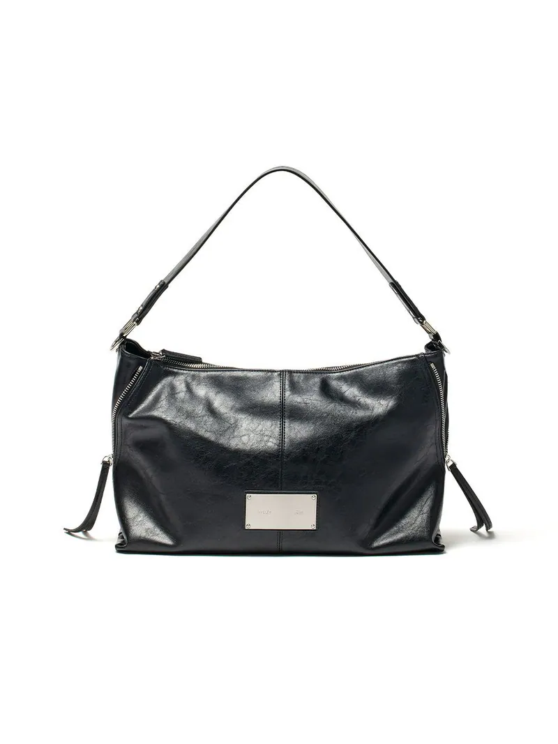 SIDE ZIPPER SHOULDER BAG