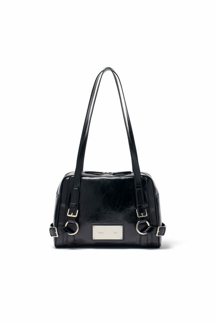 BIKER DETAIL SQUARE SHOULDER BAG
