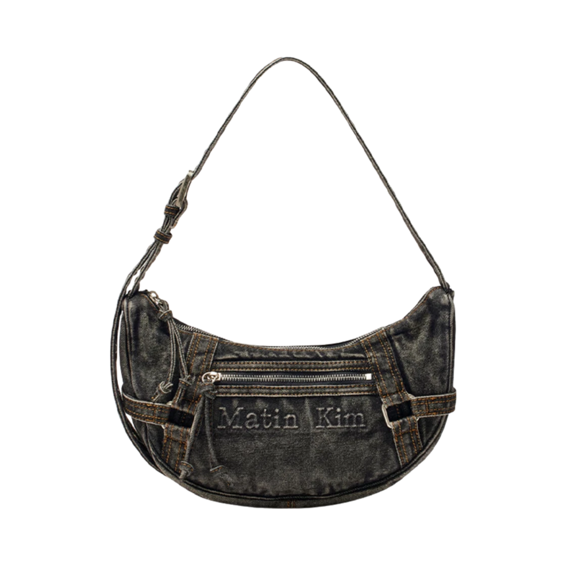 MATIN WASHED DENIM MINI HOBO BAG