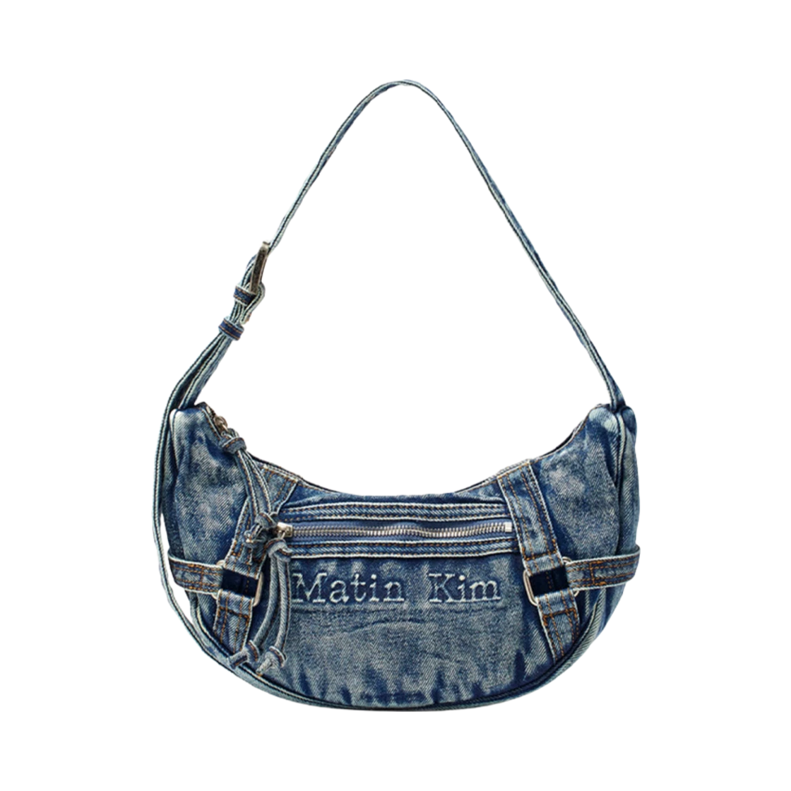 MATIN WASHED DENIM MINI HOBO BAG