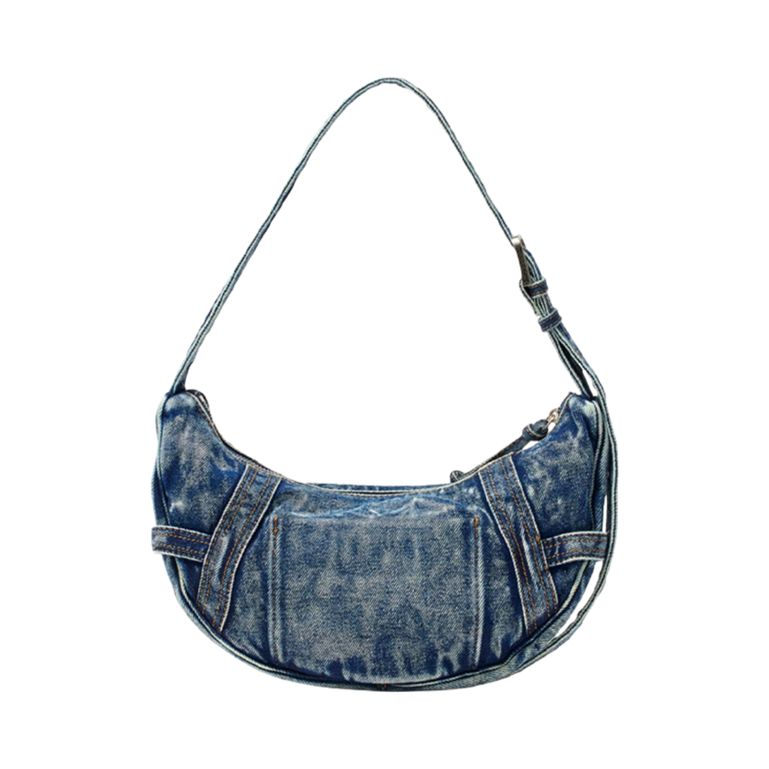 MATIN WASHED DENIM MINI HOBO BAG