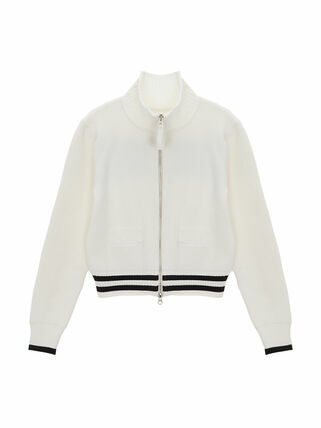 SPELL POINT STRIPE KNIT CARDIGAN