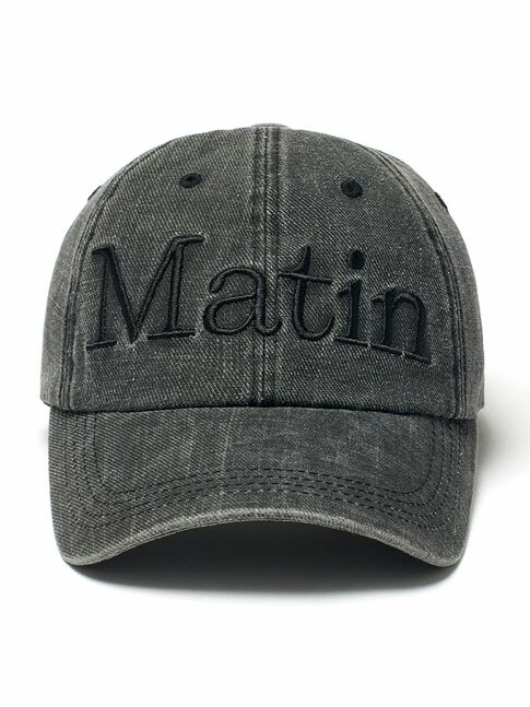 MATIN LOGO WASHED BALL CAP