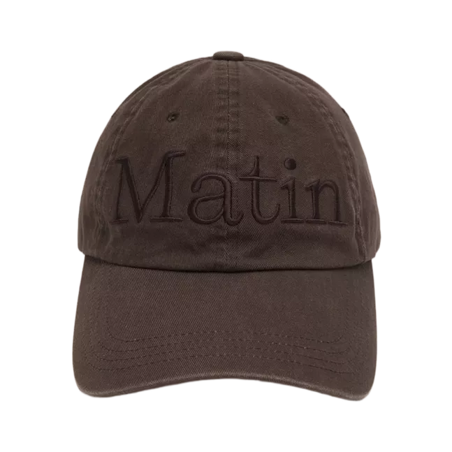 MATIN LOGO WASHED BALL CAP