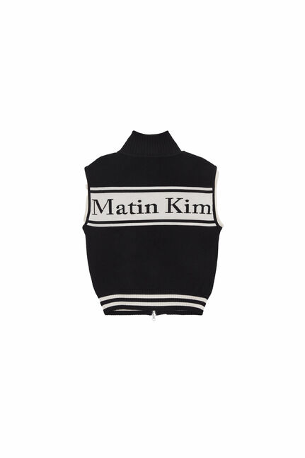 SPELL POINT STRIPE KNIT VEST