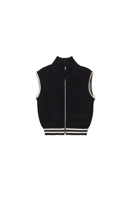 SPELL POINT STRIPE KNIT VEST