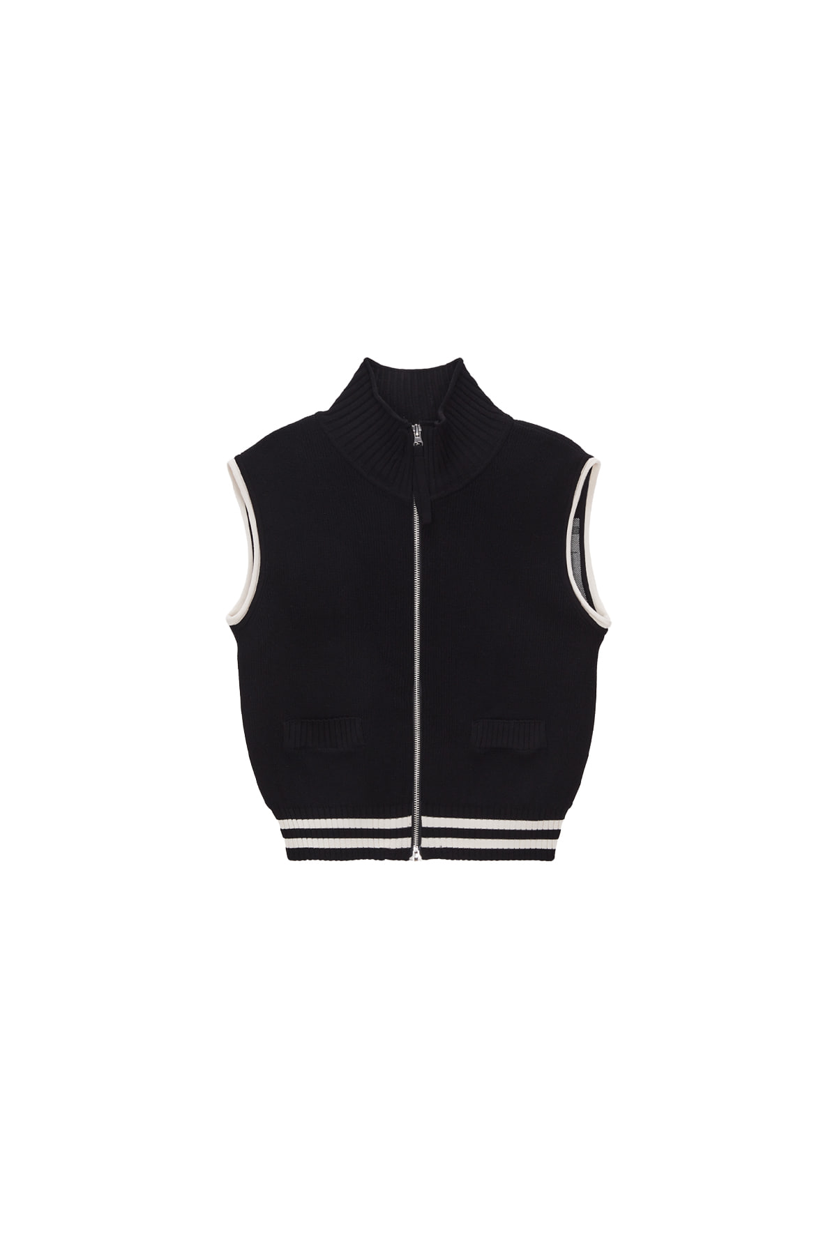 SPELL POINT STRIPE KNIT VEST