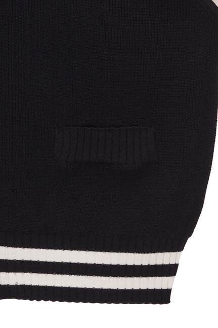 SPELL POINT STRIPE KNIT VEST