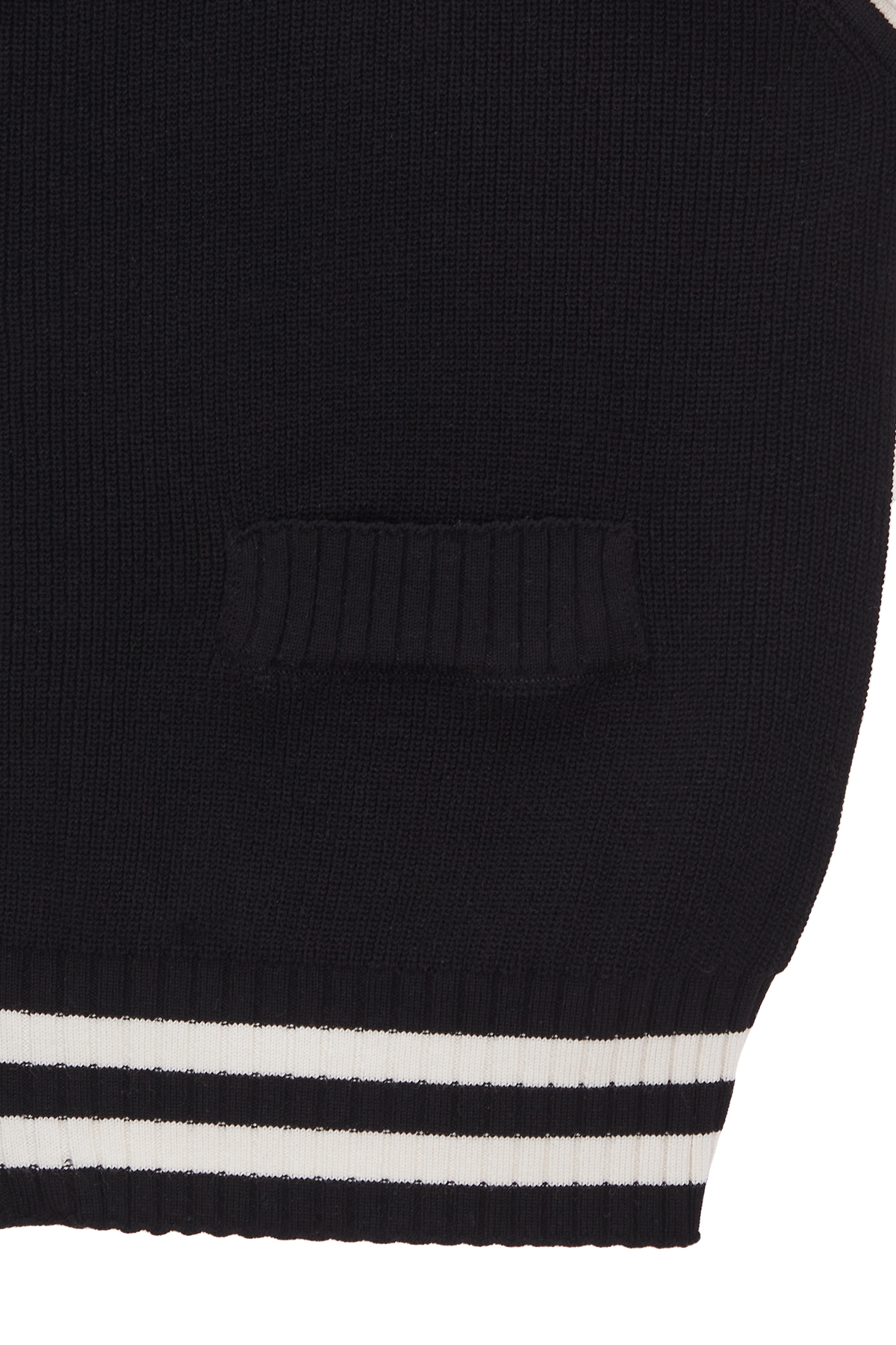 SPELL POINT STRIPE KNIT VEST