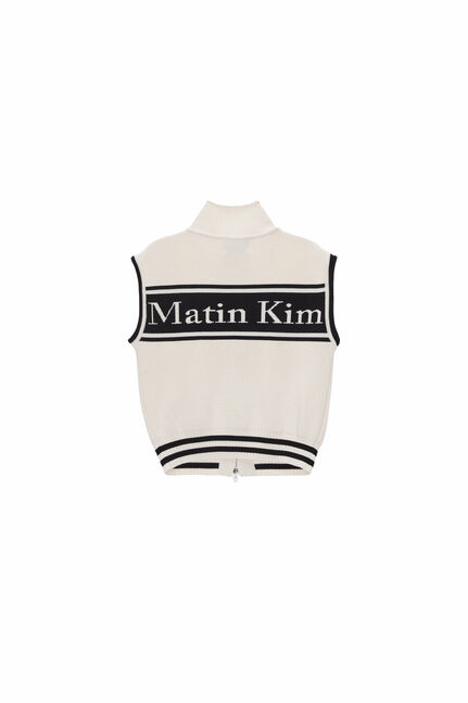 SPELL POINT STRIPE KNIT VEST