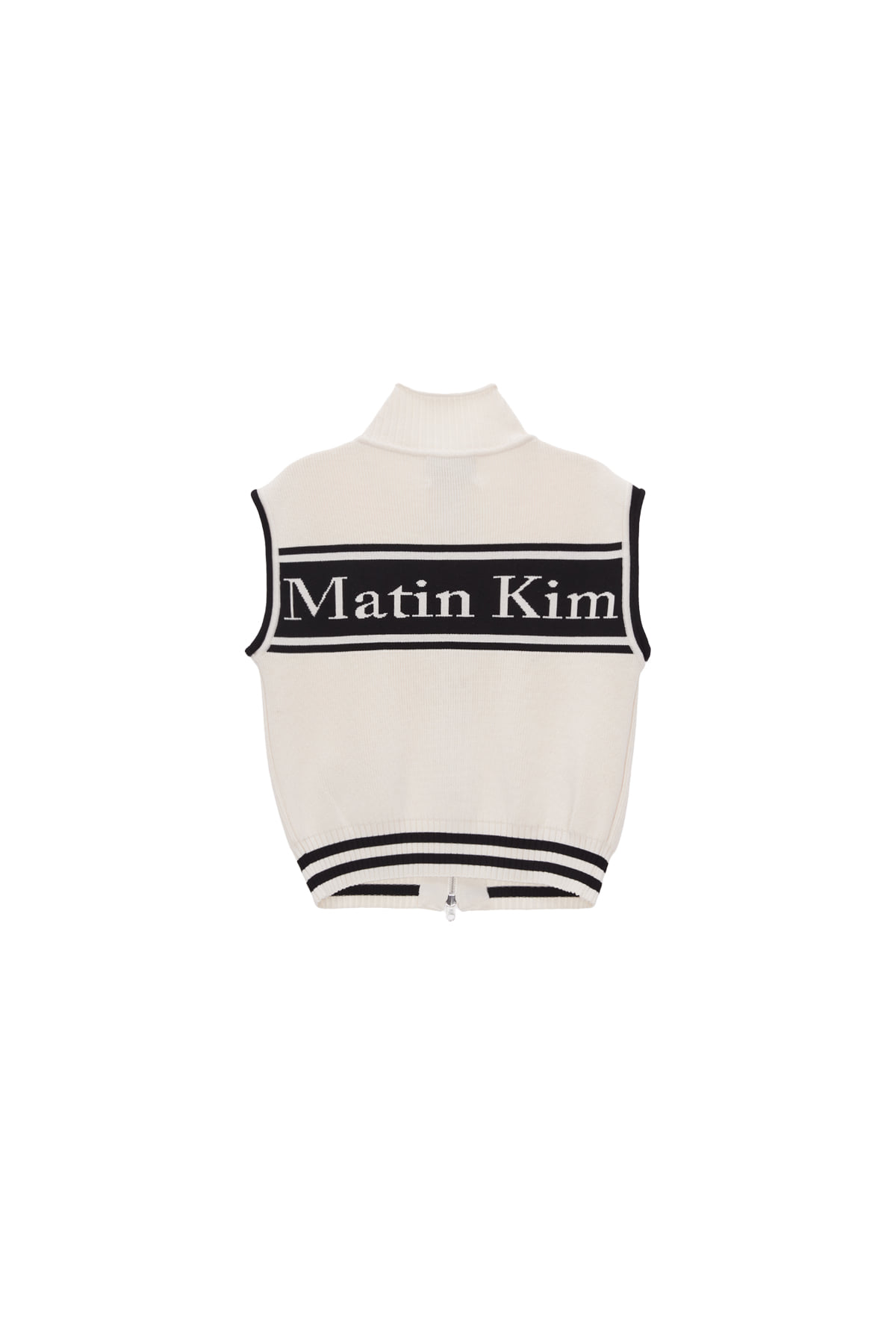 SPELL POINT STRIPE KNIT VEST
