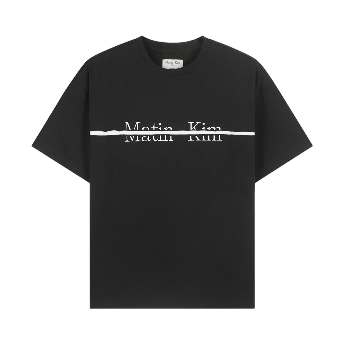 MATIN KIM LOGO CUTTED LAYERED TOP