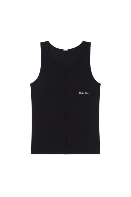 SMALL LOGO PINTUCK SLEEVELESS TOP FOR MEN