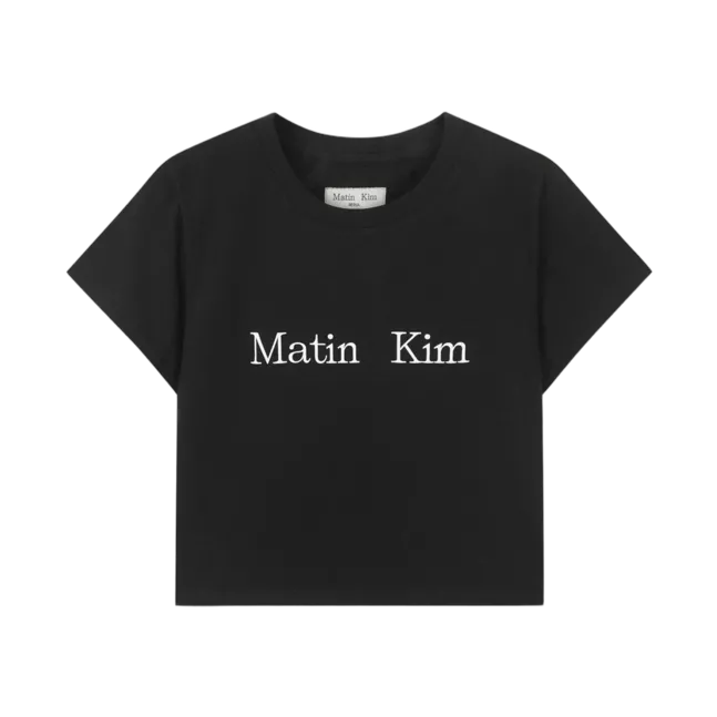 MATIN KIM LOGO CROP TOP
