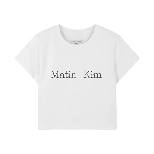 MATIN KIM LOGO CROP TOP