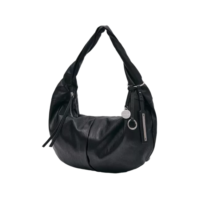 TWIST HANDLE SMALL HOBO BAG