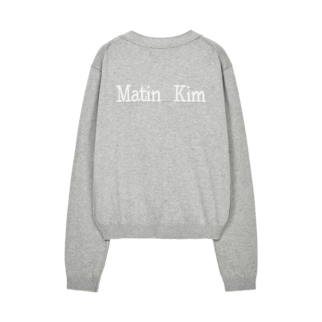 BACK LOGO SNAP BUTTON CARDIGAN
