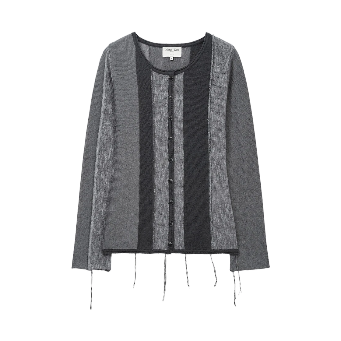 COLOR BLOCK SLIM KNIT CARDIGAN