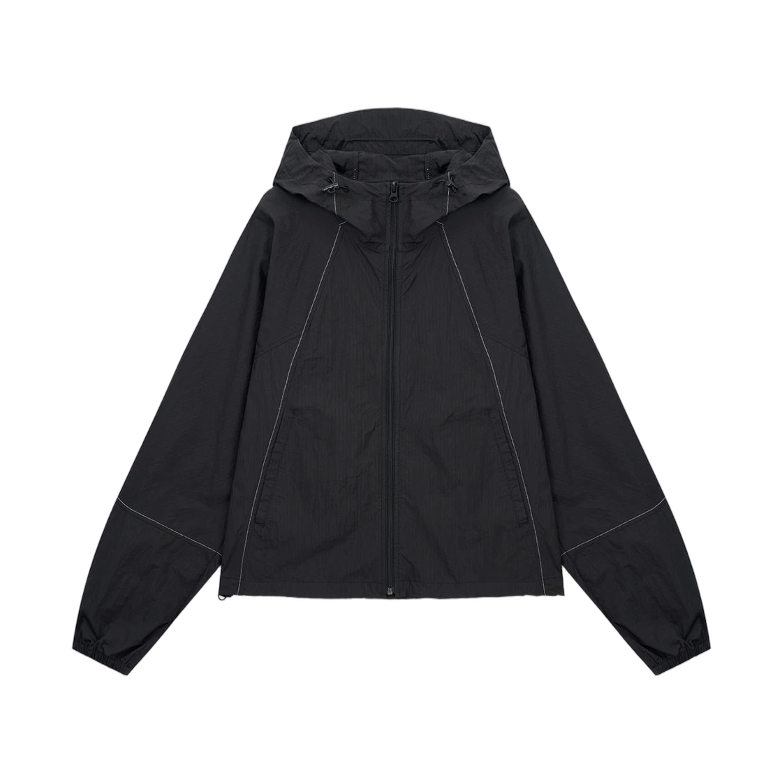 CROPPED BACK LOGO HOODY WIND BREAKER