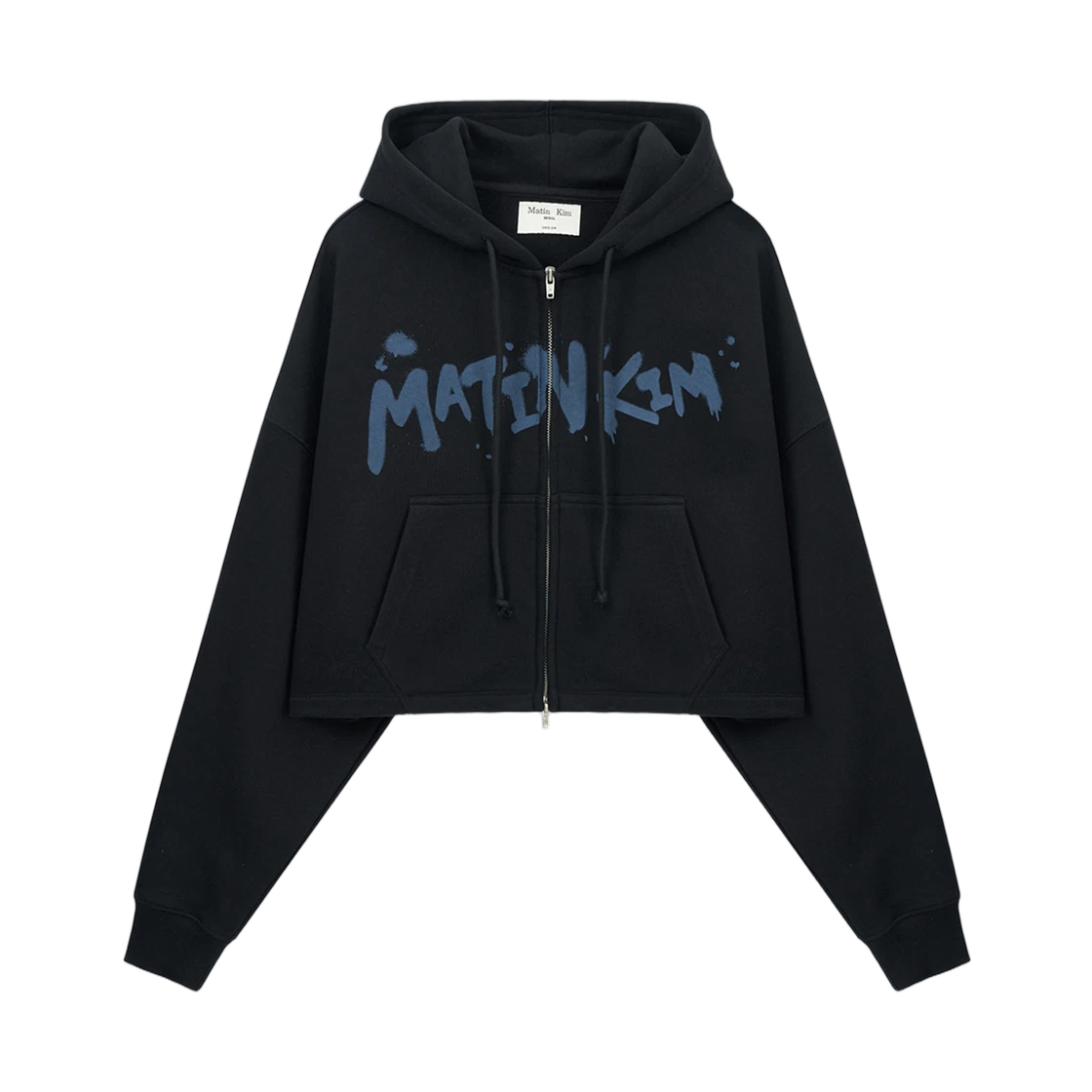 GRAFFITI LOGO CROP HOODY ZIP UP