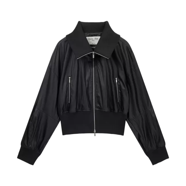 SHINE CRINKLE ZIP BLOUSON