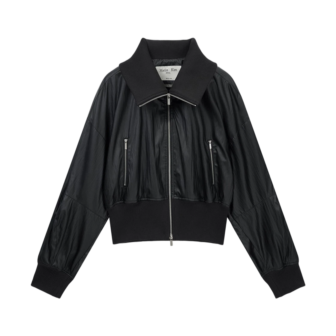 SHINE CRINKLE ZIP BLOUSON