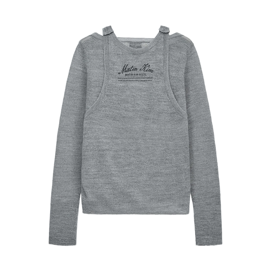 MOHAIR LAYERED KNIT PULLOVER