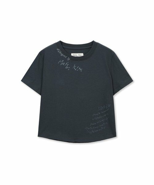 GRAFFITI ROUND HEM CROP TOP