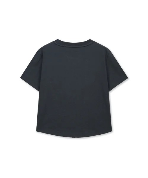 GRAFFITI ROUND HEM CROP TOP