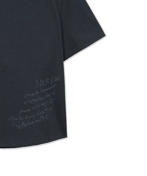 GRAFFITI ROUND HEM CROP TOP