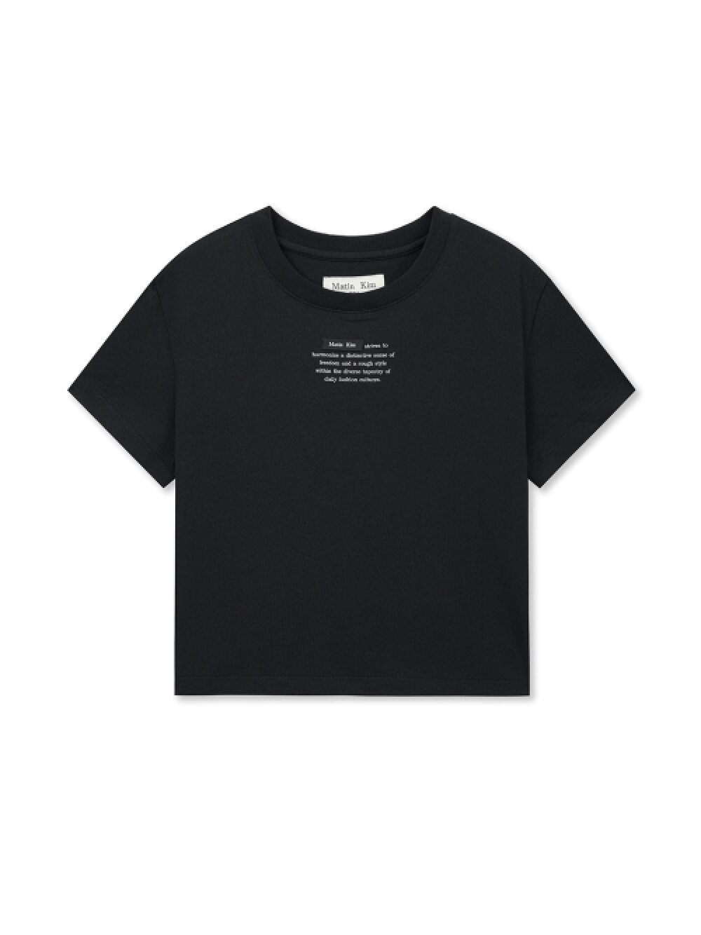 LABEL POINT LETTERING CROP TOP