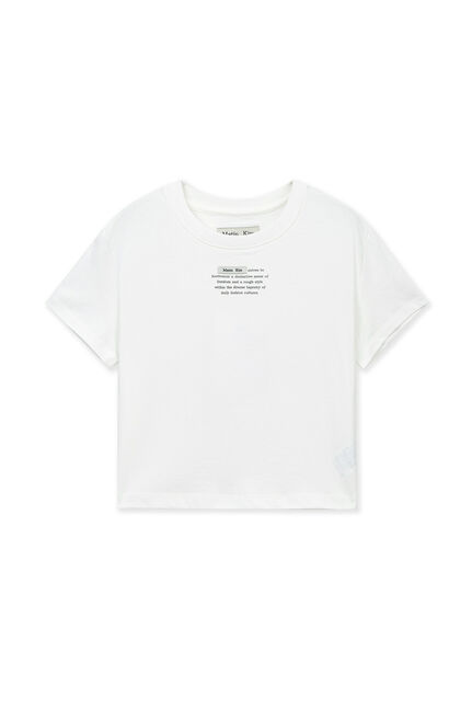 LABEL POINT LETTERING CROP TOP