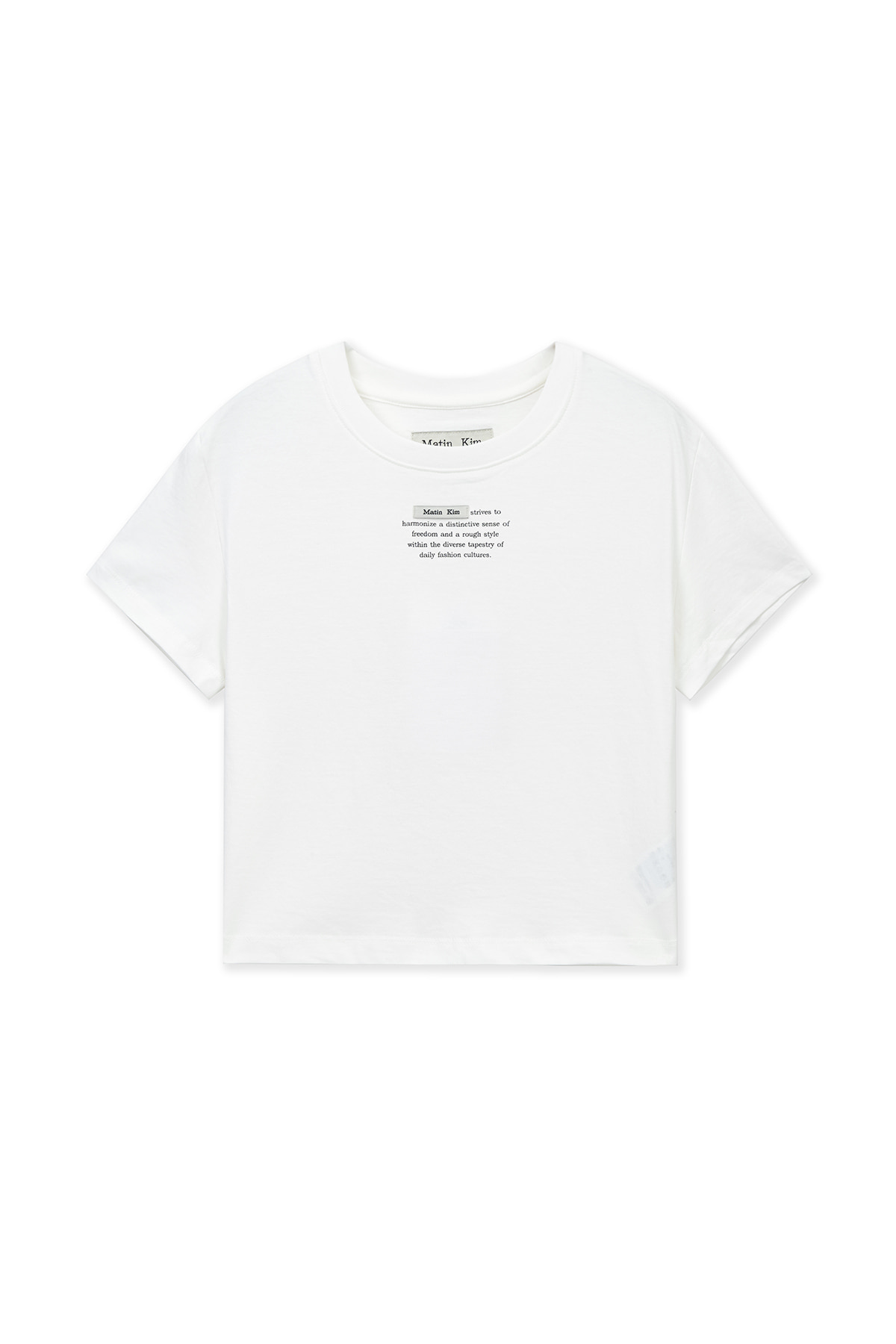 LABEL POINT LETTERING CROP TOP