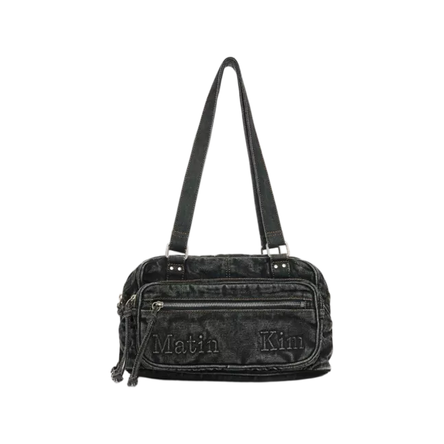 MATIN DUST DENIM ONE POCKET SHOULDER BAG
