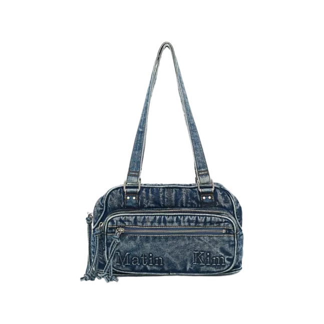 MATIN DUST DENIM ONE POCKET SHOULDER BAG
