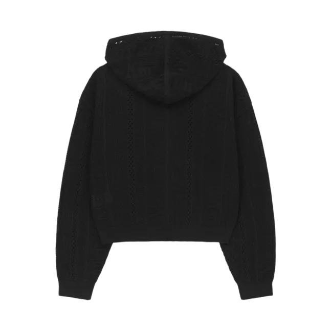 MESH LOGO KNIT HOODY ZIP UP