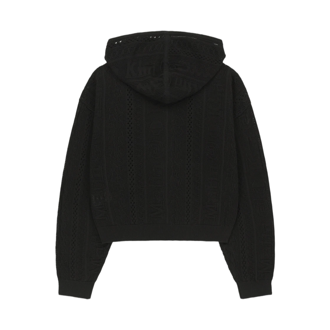MESH LOGO KNIT HOODY ZIP UP