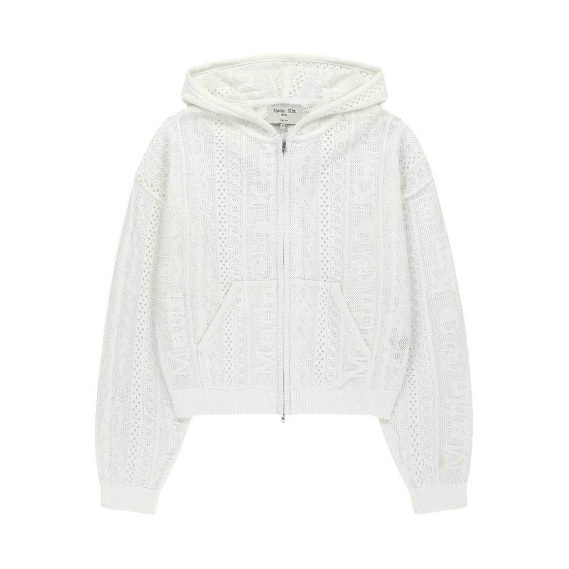 MESH LOGO KNIT HOODY ZIP UP