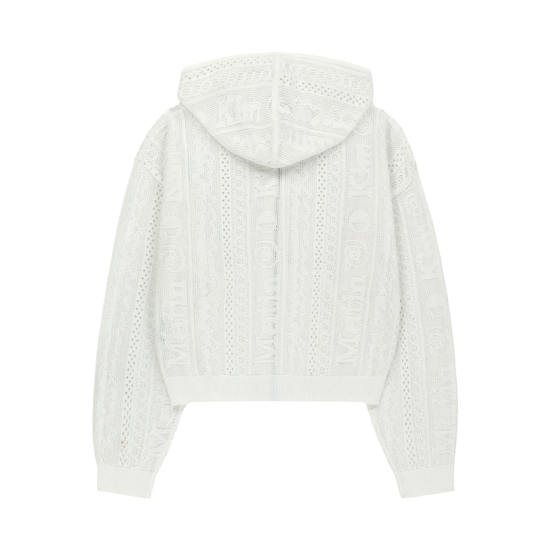 MESH LOGO KNIT HOODY ZIP UP